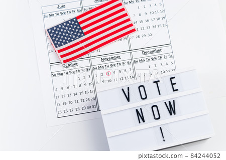 Election day in the USA, reminder on the calendar. Voting concept. 84244052