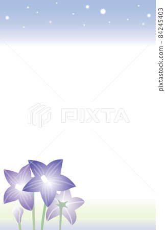 哀悼桔梗的明信片 星空中的星空 84245403