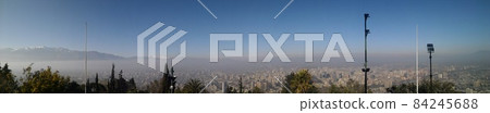Panoramic of Santiago, Chile. high angle, cityscape Panoramic of Santiago, Chile. high angle, cityscape 84245688