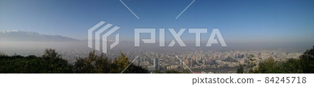 Panoramic of Santiago, Chile. high angle, cityscape Panoramic of Santiago, Chile. high angle, cityscape 84245718