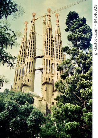 August 1989 "Sagrada Familia (Church of the Atonement of the Holy Family)" (Barcelona / Spain) 84246929