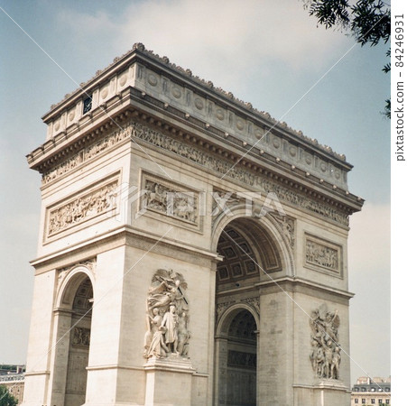 "Arc de Triomphe" at the time of August 1990 (Place Charles de Gaulle, Paris / France) 84246931