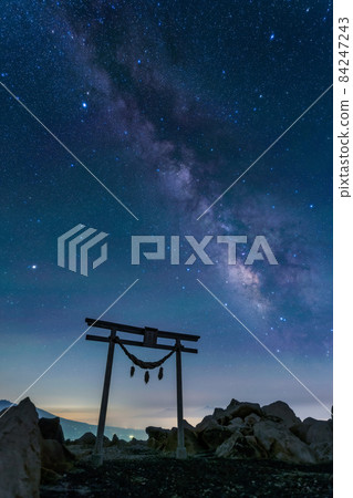 The Milky Way over the torii gate of Kirigamine The Milky Way over the torii gate of Kirigamine 84247243
