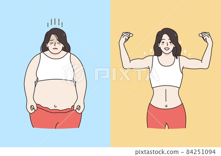 Fat and overweight figure concept. 84251094