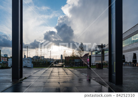 Brussels, Belgium - 11 05 2017: Site of Docks Bruxsel a new shopping mall Brussels, Belgium - 11 05 2017: Site of Docks Bruxsel a new shopping mall 84252310