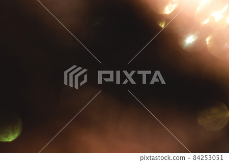 golden retro film lens flare bokeh analog photo overlay  84253051