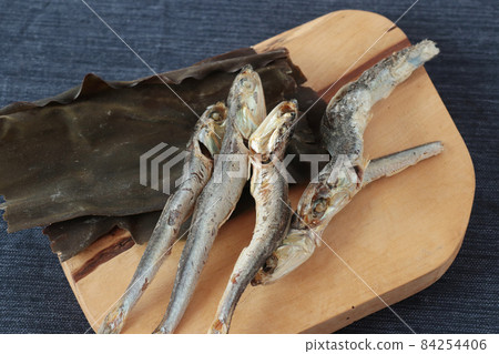 Niboshi and kelp Niboshi and kelp 84254406