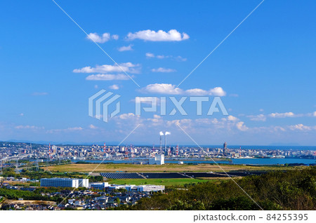 Sanyo Onoda City, Yamaguchi Prefecture Ryuozan A view of a sunny day from the summit 84255395