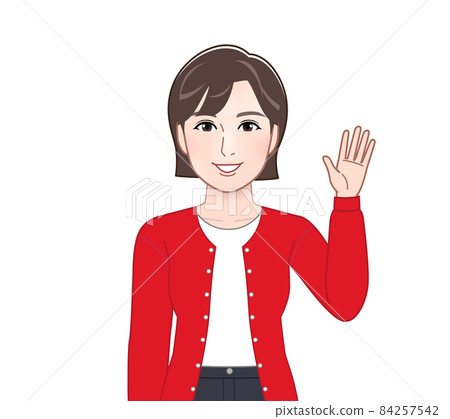 羊毛衫的女人 84257542