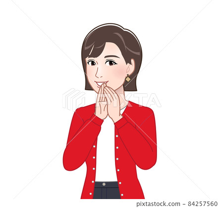 羊毛衫的女人 84257560