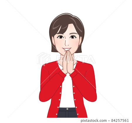 羊毛衫的女人 84257561
