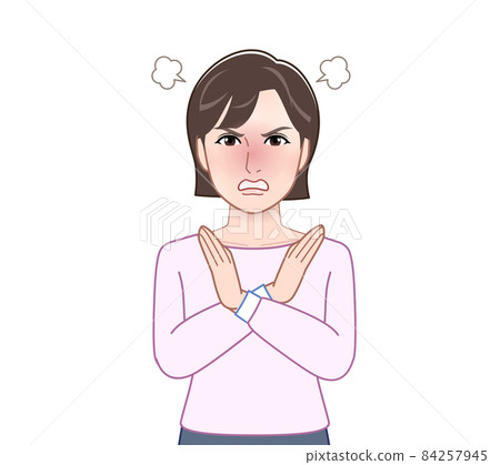 Female in pink long sleeves 84257945