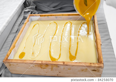 home production of organic soap for body care 84258070