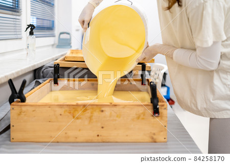 handmade natural cosmetics. soap preparation handmade natural cosmetics. soap preparation 84258170