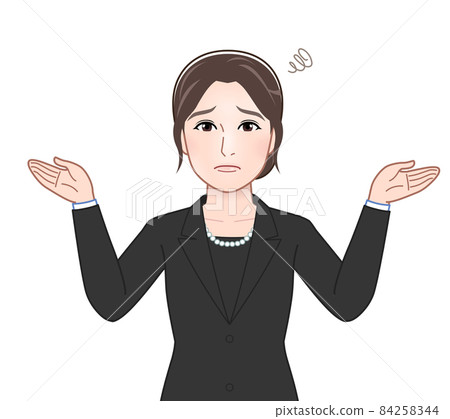 參加葬禮的女性 84258344