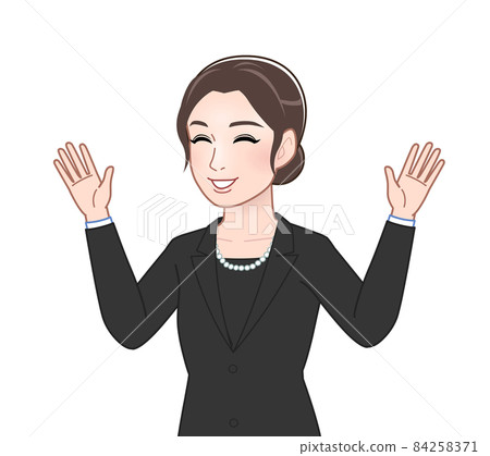 參加葬禮的女性 84258371