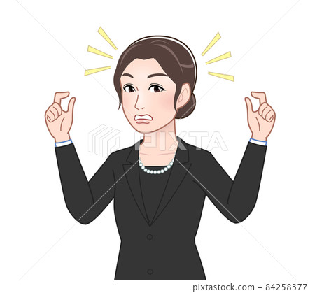 參加葬禮的女性 84258377