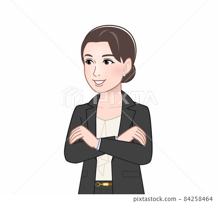 一個穿著休閒西裝的女人 84258464