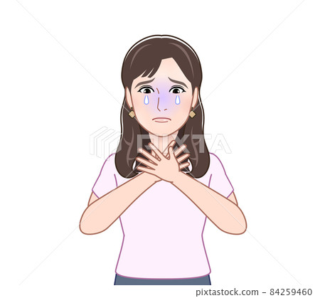 Female in short sleeve shirt 84259460