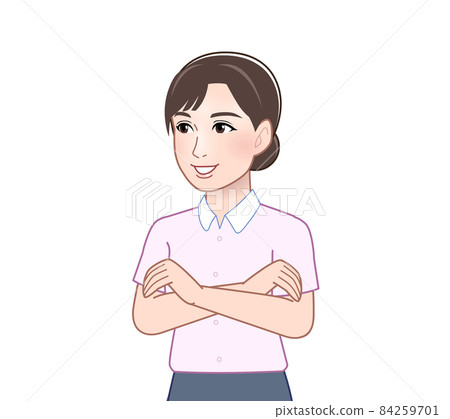 A woman with a gentle impression 84259701