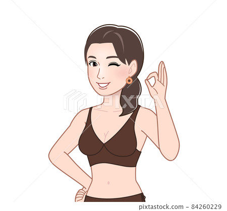棕色泳裝的女人 棕色泳裝的女人 84260229