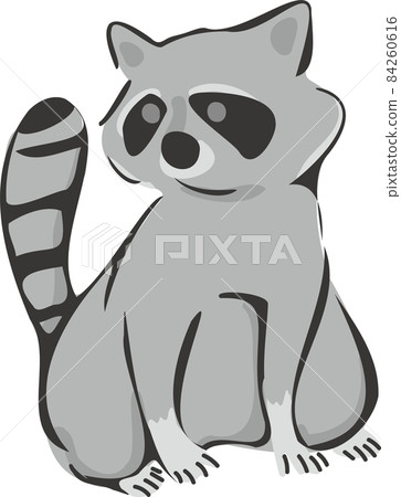 Raccoon illustration material 84260616