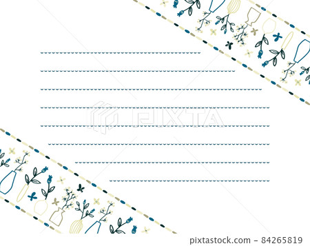 Flower and vase letter frame 84265819