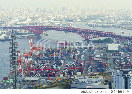 港大橋周邊-從大阪府咲島政府大樓展望台 84266109