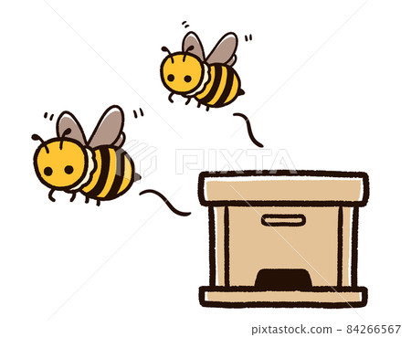 蜜蜂從蜂窩中起飛 蜜蜂從蜂窩中起飛 84266567