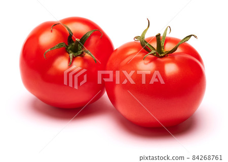 Beautiful fresh red tomato vegetable isolated on white background 84268761