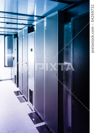 interior of internet provider data center 84269732