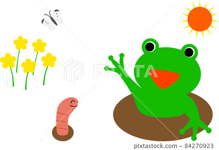 Hibernating frogs and insects wake up (Jingzhe) _ No background Hibernating frogs and insects wake up (Jingzhe) _ No background 84270923