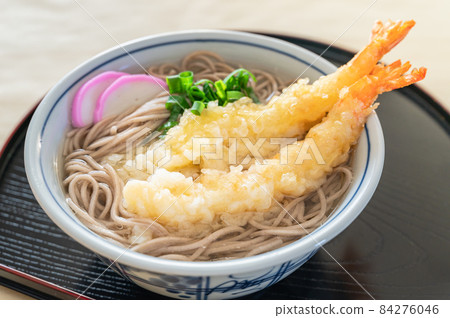Soba with big shrimp heaven 84276046
