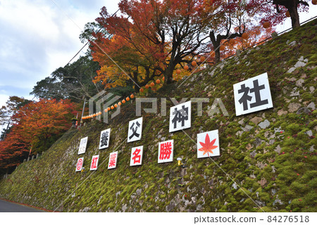 矢部神社的秋葉 從電車上可以看到的大招牌 矢部神社的秋葉 從電車上可以看到的大招牌 84276518