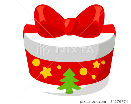 Red Ribbon Tree Icon Christmas gift (red ribbon tree and star... - Stock Illustration ...