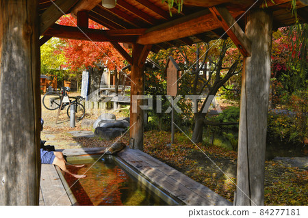 Heal the tiredness of cycling with a footbath 84277181