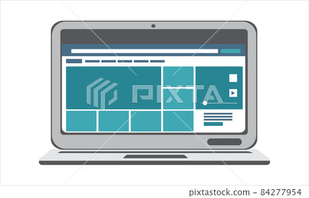 Laptop screen with the application Laptop screen with the application 84277954