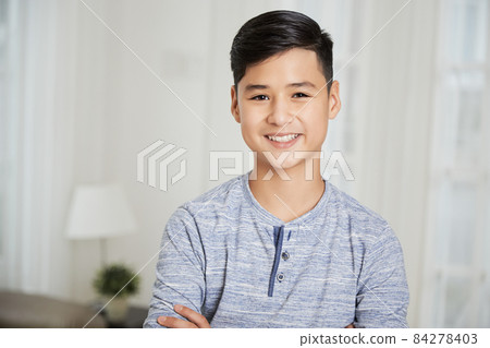 Portrait of Positive Teenge Boy Portrait of Positive Teenge Boy 84278403
