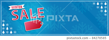 Winter sale, horizontal banner 84278585