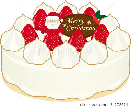 聖誕蛋糕聖誕老人鮮奶油 84278874