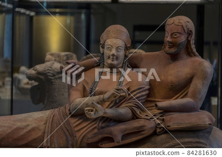 Etruscan Sarcophagus of the Spouses husband and wife Etruscan Sarcophagus of the Spouses husband and wife 84281630