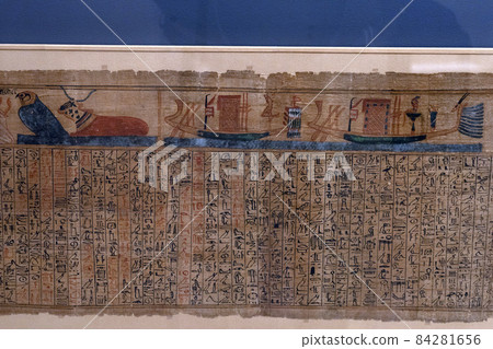 Papyrus of old ancient egyptian book of dead Papyrus of old ancient egyptian book of dead 84281656