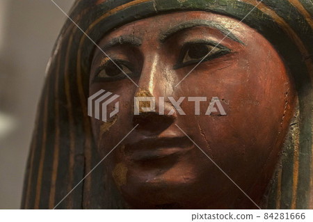 Egyptian Sarcophagus coffin close up 84281666