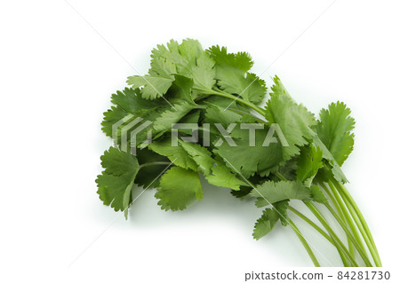 Fresh green parsley isolated on white background 84281730