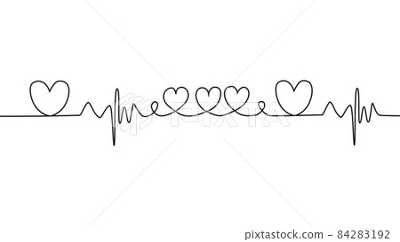 love lettering heartbeat design positive motivational optimist heart love love lettering heartbeat design positive motivational optimist heart love 84283192
