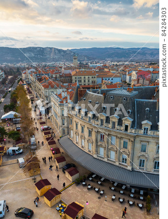 Panorama of french city Valence on north country 84284303