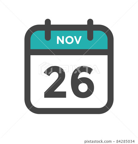 November 26 Calendar Day or Calender Date for Deadlines or Appointment 84285034