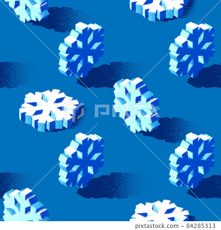 Snowflake Texture 3d Christmas seamless pattern with 3D snowflakes... - Stock Illustration ...