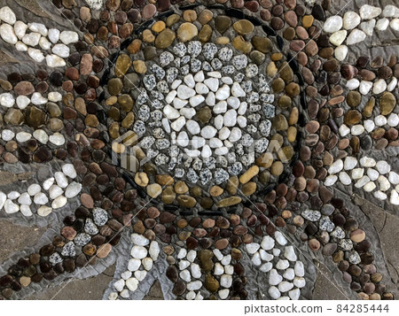 Beautiful stone pattern with drawings. Close up Beautiful stone pattern with drawings. Close up 84285444