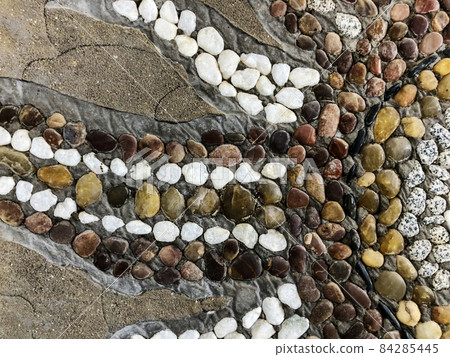 Beautiful stone pattern with drawings. Close up Beautiful stone pattern with drawings. Close up 84285445